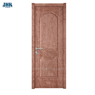 Porta principal única de madeira com design de porta moldada em madeira