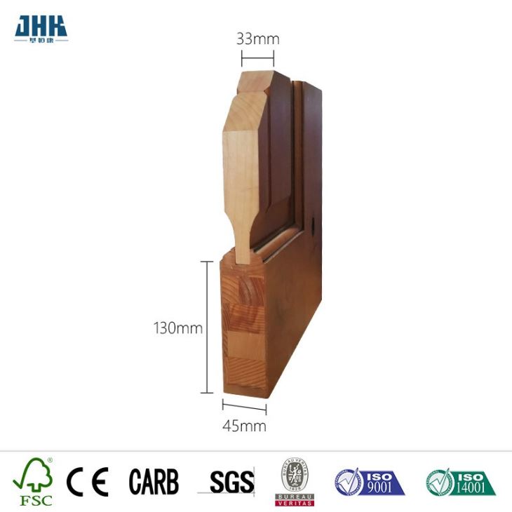 Porta de madeira de modelos de vidro para sala interior