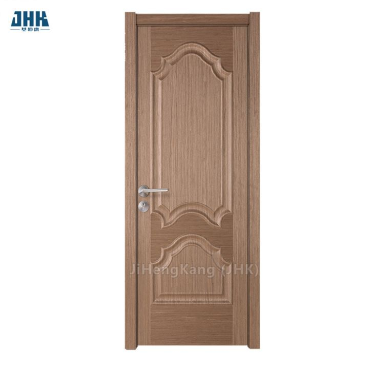 Porta de madeira folheada laminada com designs modernos de sala de apartamento interna mais recente em madeira bonita