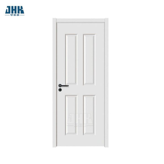 Jhk-004 4 painéis com acabamento branco porta de madeira interior porta de primer branco