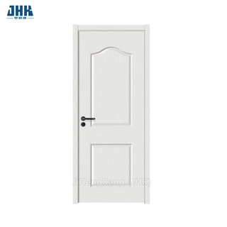 Interior branco do painel da porta de madeira da primeira demão 6 pele da folha da porta do painel HDF/MDF
