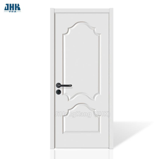 Porta de madeira interior de 2 painéis, porta branca