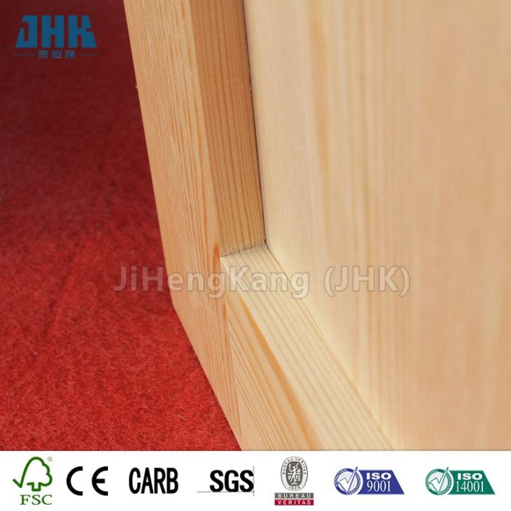 Fresagem de porta de pinho sólido atraente para ambientes internos