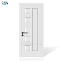 Porta moldada HDF de venda popular interior Porta de primer branco