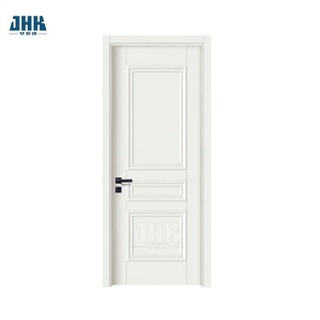 Porta de madeira de 2 painéis com primer branco para quartos