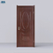Design tradicional de portas de madeira de mogno sólido frontal manchado com vidro