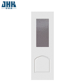 Porta de vidro de madeira maciça branca Moderm Prime (JHK-G05)