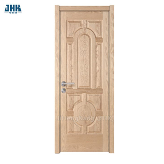 Venda quente de design plano de porta de madeira econômica de folheado único
