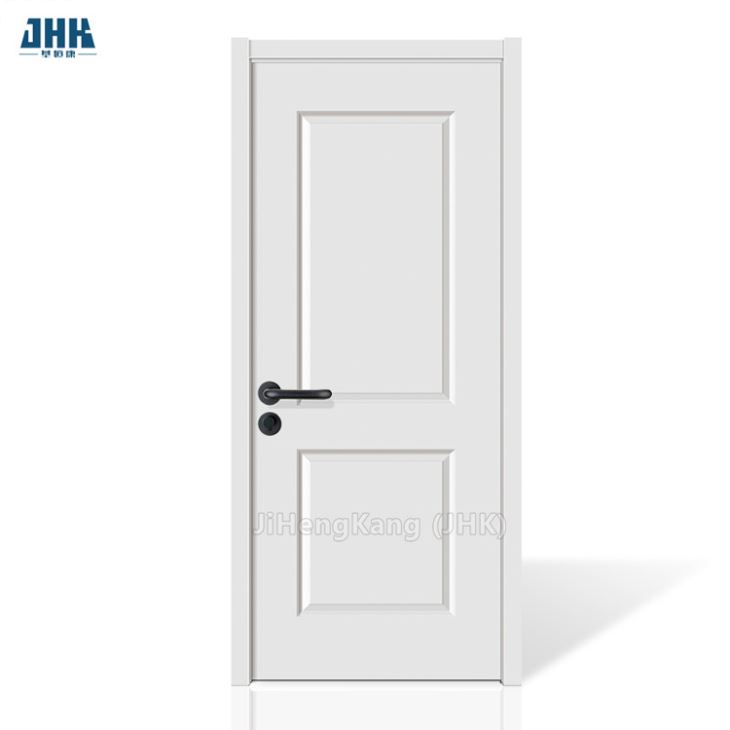 Painel de porta de madeira em pvcwpc moldado com novo design branco (JHK-W007)