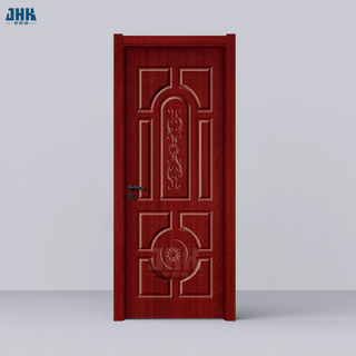 Design simples e moderno de porta com acabamento em melamina de madeira
