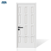 Portas de armário interiores de quatro painéis laminados brancos