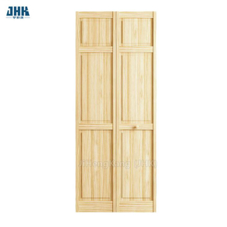 Porta de folha dupla composta de madeira de pinho dobrável
