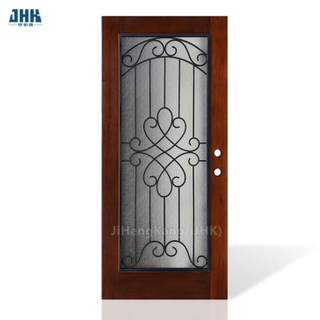 Porta de madeira de mogno (KD04B) (porta de madeira maciça)